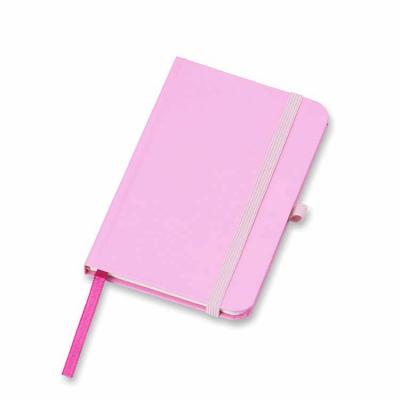 Caderneta em percalux rosa