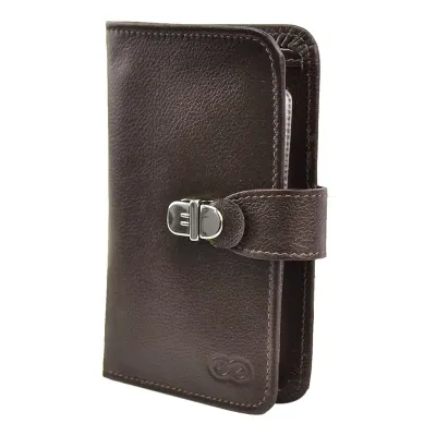 Carteira feminina contendo porta notas, porta cartões e porta documentos