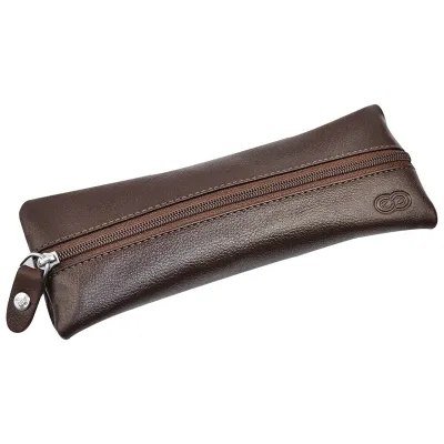 Estojo Em Couro Marrom