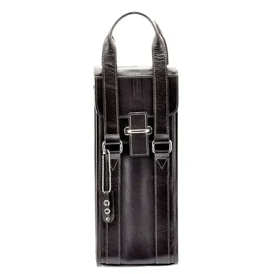 Porta vinho único com bolso interno
