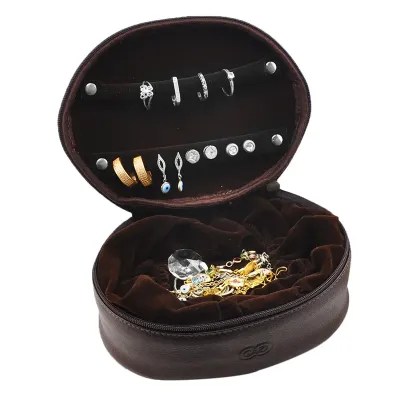 Porta-jóias com alça de mão