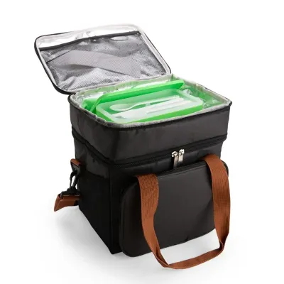 Bolsa térmica dupla em poliéster 300D 