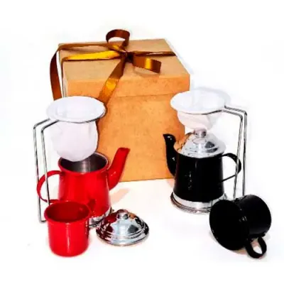 Bule 250 ml Color com Suporte para Coador de Café