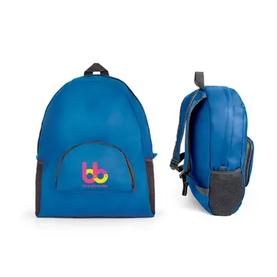 Mochila dobrável com bolso frontal personalizada