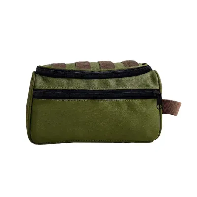 Necessaire 25x13x10m em Lona Verde