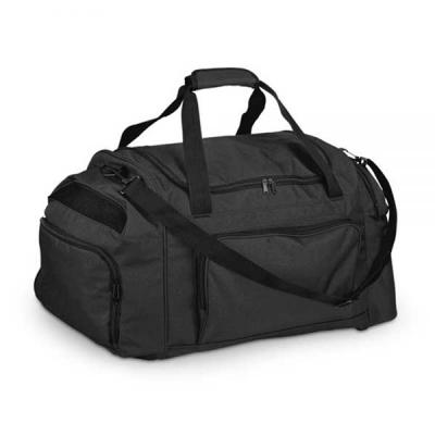 Bolsa esportiva. Poliéster 300d. Bolsos laterais. Bolso frontal. Fundo com placa rígida. Alça aju...