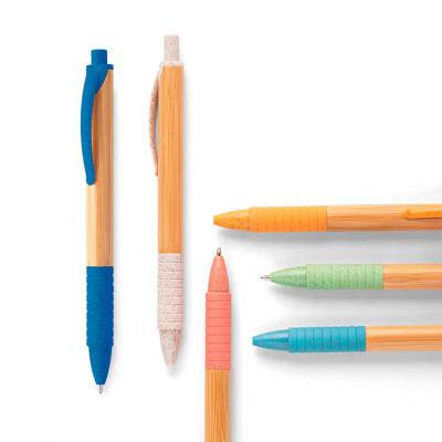 CANETA ECO DE BAMBU E FIBRA DE TRIGO - cores 