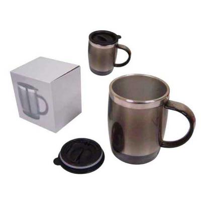 Caneca portátil plástica e inox 450 ml