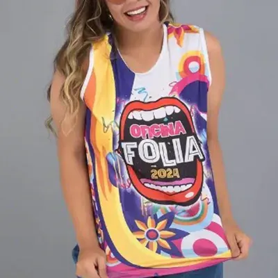 Abadá fabricado em poliéster