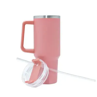 Caneca térmica com capacidade de 1,2 litros.