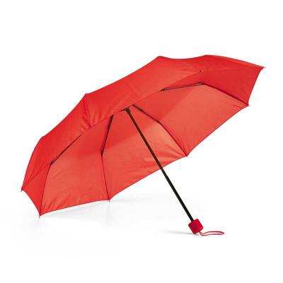 Guarda-chuva na cor vermelha.