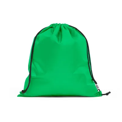 Saco tipo mochila em rPET verde