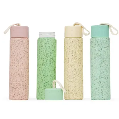 Garrafas de vidro 330ml com acabamento adesivado