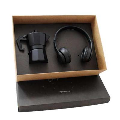Kit Café com Cafeteira na cor preta 