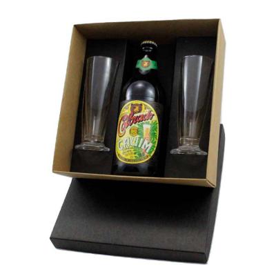 Kit cerveja artesanal com duas taças