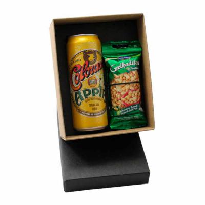 Kit cerveja artesanal com pacote de amendoim