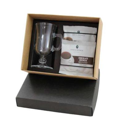 Kit Café com caixa em papel Kraft 