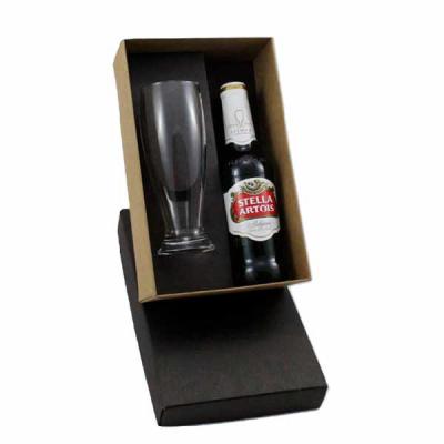 Kit cerveja importada Estella Artois 275ml e copo de vidro