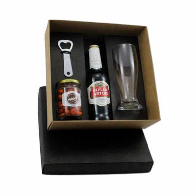 Kit cerveja importada em caixa de papel kraft
