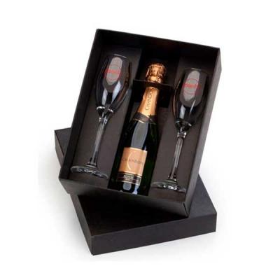 Kit champagne personalizado em caixa de madeira