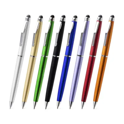 Caneta plástica touch screen - variedade de cores
