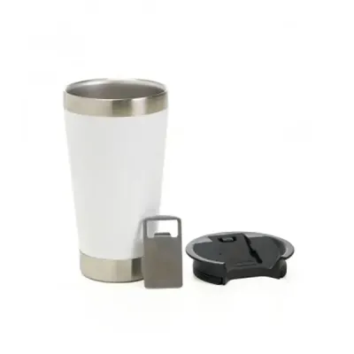 Copo Térmico em aço inox - branco