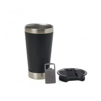 Copo Térmico em aço preto