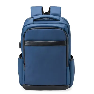 Mochila em Couro Sintético Azul
