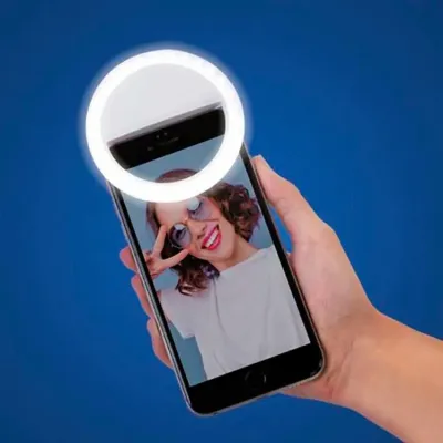 Selfie ring light personalizado para brinde