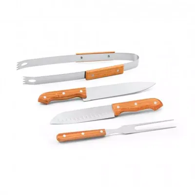 KIT CHURRASCO 4 PEÇAS PERSONALIZADO