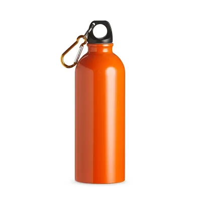 Squeeze Inox Laranja 500ml com Mosquetão