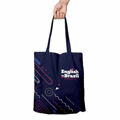 Sacola para evento jeans 100% algodão