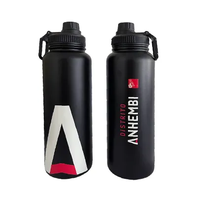 Garrafa preta personalizada