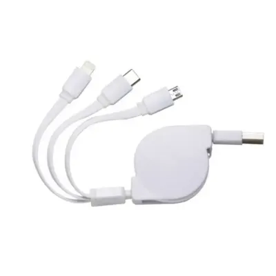 Cabo USB Retrátil 3 em 1