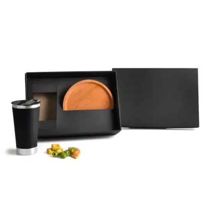 Kit Cerveja e Petisco em caixa