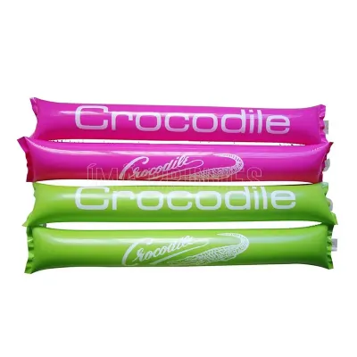 Bastões verde e rosa