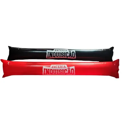 Bastão Inflável: vermelho e preto