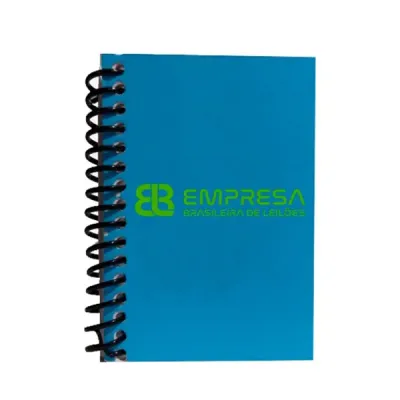 Caderneta azul 12cm x 8,6cm