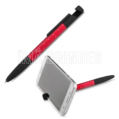 Caneta 5 em 1 vermelha