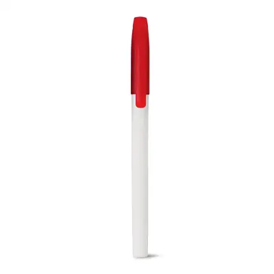 caneta com tampa vermelha