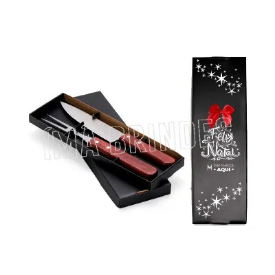 Kit Churrasco 2 Peças em estojo