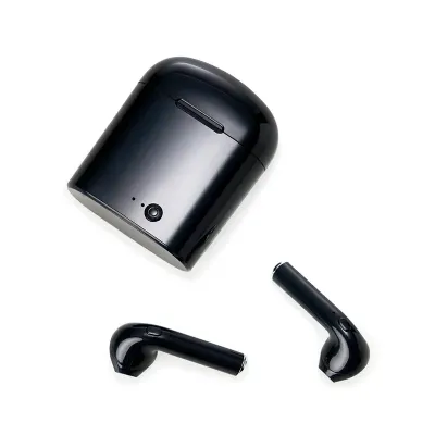 Fone bluetooth plástico preto