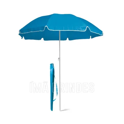 Guarda-sol em poliéster azul