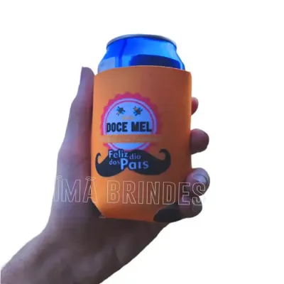 Porta lata Personalizado Laranja