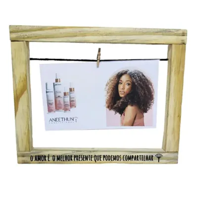 Porta retrato em madeira pinus 25 x 20