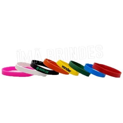 Pulseira Serigrafada Personalizada - várias cores