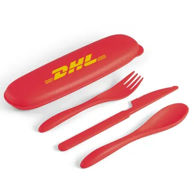 Conjunto de Talheres vermelho