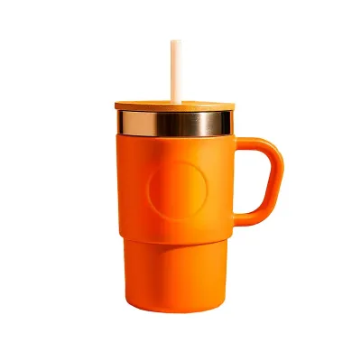 Caneca térmica laranja