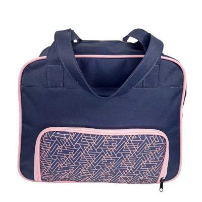 Bolsa de Academia azul com rosa