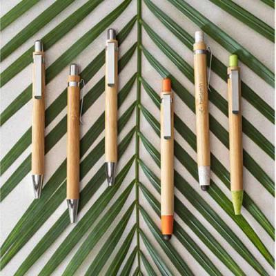 Caneta bambu - várias cores